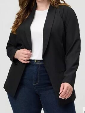 torrid Black Collar Blazer 0